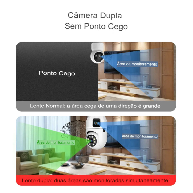 Câmera Wi-Fi 4K 360°